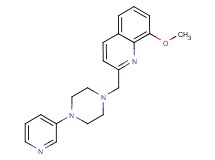 8-methoxy-2-{[4-(3-pyridinyl)-1-piperazinyl]methyl}quinoline bis(trifluoroacetate)