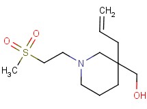 {3-allyl-1-[2-(methylsulfonyl)ethyl]-3-piperidinyl}methanol