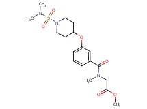 methyl N-[3-({1-[(dimethylamino)sulfonyl]-4-piperidinyl}oxy)benzoyl]-N-methylglycinate