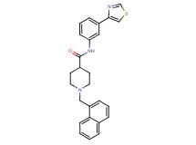 1-(1-naphthylmethyl)-N-[3-(1,3-thiazol-4-yl)phenyl]-4-piperidinecarboxamide