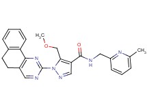 1-(5,6-dihydrobenzo[h]quinazolin-2-yl)-5-(methoxymethyl)-N-[(6-methyl-2-pyridinyl)methyl]-1H-pyrazole-4-carboxamide