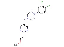 5-{[4-(3,4-dichlorophenyl)-1-piperazinyl]methyl}-2-(2-methoxyethyl)pyrimidine