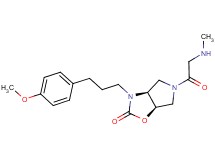 (3aS*,6aR*)-3-[3-(4-methoxyphenyl)propyl]-5-[(methylamino)acetyl]hexahydro-2H-pyrrolo[3,4-d][1,3]oxazol-2-one
