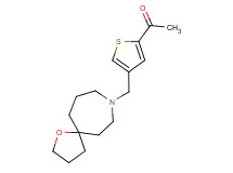 1-[4-(1-oxa-8-azaspiro[4.6]undec-8-ylmethyl)-2-thienyl]ethanone