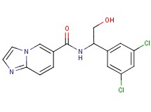 N-[1-(3,5-dichlorophenyl)-2-hydroxyethyl]imidazo[1,2-a]pyridine-6-carboxamide