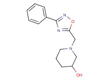 1-[(3-phenyl-1,2,4-oxadiazol-5-yl)methyl]-3-piperidinol