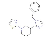 3-(1-benzyl-1H-imidazol-2-yl)-1-(1,3-thiazol-2-yl)piperidine