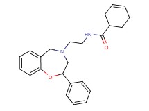 N-[2-(2-phenyl-2,3-dihydro-1,4-benzoxazepin-4(5H)-yl)ethyl]-3-cyclohexene-1-carboxamide
