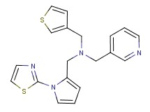 (pyridin-3-ylmethyl){[1-(1,3-thiazol-2-yl)-1H-pyrrol-2-yl]methyl}(3-thienylmethyl)amine