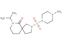 7-isopropyl-2-[(4-methylpiperazin-1-yl)sulfonyl]-2,7-diazaspiro[4.5]decan-6-one