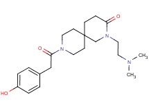 2-[2-(dimethylamino)ethyl]-9-[(4-hydroxyphenyl)acetyl]-2,9-diazaspiro[5.5]undecan-3-one