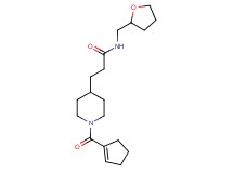 3-[1-(1-cyclopenten-1-ylcarbonyl)-4-piperidinyl]-N-(tetrahydro-2-furanylmethyl)propanamide