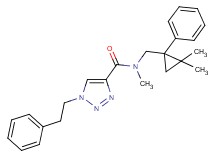 N-[(2,2-dimethyl-1-phenylcyclopropyl)methyl]-N-methyl-1-(2-phenylethyl)-1H-1,2,3-triazole-4-carboxamide