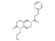 (4aS*,8aR*)-1-propyl-6-(3-pyrazin-2-ylpropanoyl)octahydro-1,6-naphthyridin-2(1H)-one