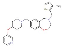 4-[(3-methyl-2-thienyl)methyl]-7-{[4-(3-pyridinyloxy)-1-piperidinyl]methyl}-2,3,4,5-tetrahydro-1,4-benzoxazepine