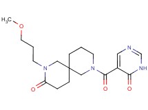 2-(3-methoxypropyl)-8-[(6-oxo-1,6-dihydro-5-pyrimidinyl)carbonyl]-2,8-diazaspiro[5.5]undecan-3-one