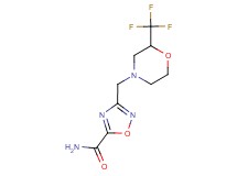 3-{[2-(trifluoromethyl)morpholin-4-yl]methyl}-1,2,4-oxadiazole-5-carboxamide