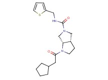 (3aS,6aS)-1-(cyclopentylacetyl)-N-(2-thienylmethyl)hexahydropyrrolo[3,4-b]pyrrole-5(1H)-carboxamide