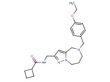 N-{[5-(4-ethoxybenzyl)-5,6,7,8-tetrahydro-4H-pyrazolo[1,5-a][1,4]diazepin-2-yl]methyl}cyclobutanecarboxamide