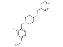 3-({[1-(2-fluoro-4-methoxybenzyl)-4-piperidinyl]oxy}methyl)pyridine