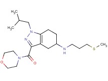 1-isobutyl-N-[3-(methylthio)propyl]-3-(4-morpholinylcarbonyl)-4,5,6,7-tetrahydro-1H-indazol-5-amine
