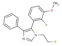 1-(2-fluoroethyl)-5-(2-fluoro-3-methoxyphenyl)-4-phenyl-1H-imidazole