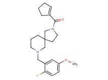 2-(1-cyclopenten-1-ylcarbonyl)-7-(2-fluoro-5-methoxybenzyl)-2,7-diazaspiro[4.5]decane