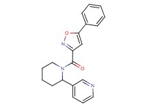 3-{1-[(5-phenyl-3-isoxazolyl)carbonyl]-2-piperidinyl}pyridine