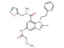 N-(5-isoxazolylmethyl)-5-[(methoxyacetyl)amino]-N-methyl-1-(2-phenylethyl)-1H-benzimidazole-7-carboxamide