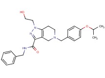 N-benzyl-1-(2-hydroxyethyl)-5-(4-isopropoxybenzyl)-4,5,6,7-tetrahydro-1H-pyrazolo[4,3-c]pyridine-3-carboxamide