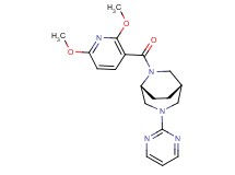 (1S*,5R*)-6-[(2,6-dimethoxy-3-pyridinyl)carbonyl]-3-(2-pyrimidinyl)-3,6-diazabicyclo[3.2.2]nonane