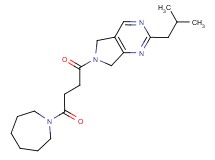 6-(4-azepan-1-yl-4-oxobutanoyl)-2-isobutyl-6,7-dihydro-5H-pyrrolo[3,4-d]pyrimidine