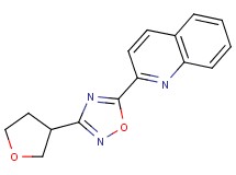 2-[3-(tetrahydrofuran-3-yl)-1,2,4-oxadiazol-5-yl]quinoline