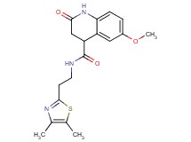 N-[2-(4,5-dimethyl-1,3-thiazol-2-yl)ethyl]-6-methoxy-2-oxo-1,2,3,4-tetrahydro-4-quinolinecarboxamide