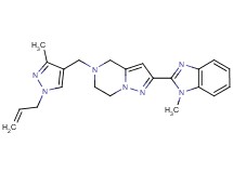 5-[(1-allyl-3-methyl-1H-pyrazol-4-yl)methyl]-2-(1-methyl-1H-benzimidazol-2-yl)-4,5,6,7-tetrahydropyrazolo[1,5-a]pyrazine