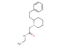 N-ethyl-2-[2-(2-phenylethyl)-1-piperidinyl]acetamide