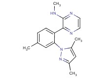 3-[2-(3,5-dimethyl-1H-pyrazol-1-yl)-4-methylphenyl]-N-methylpyrazin-2-amine