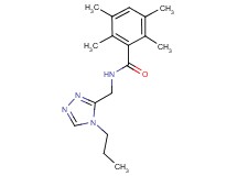 2,3,5,6-tetramethyl-N-[(4-propyl-4H-1,2,4-triazol-3-yl)methyl]benzamide