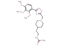 N-[2-(1-{[3-(2,3,4-trimethoxyphenyl)-1,2,4-oxadiazol-5-yl]methyl}-4-piperidinyl)ethyl]acetamide