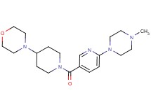 4-(1-{[6-(4-methylpiperazin-1-yl)pyridin-3-yl]carbonyl}piperidin-4-yl)morpholine