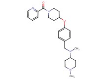 N,1-dimethyl-N-(4-{[1-(2-pyridinylcarbonyl)-4-piperidinyl]oxy}benzyl)-4-piperidinamine