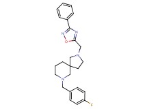 7-(4-fluorobenzyl)-2-[(3-phenyl-1,2,4-oxadiazol-5-yl)methyl]-2,7-diazaspiro[4.5]decane