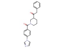 1-{1-[4-(1H-imidazol-1-yl)benzoyl]-3-piperidinyl}-2-phenylethanone