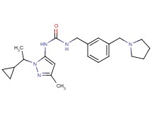 N-[1-(1-cyclopropylethyl)-3-methyl-1H-pyrazol-5-yl]-N'-[3-(pyrrolidin-1-ylmethyl)benzyl]urea