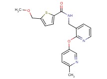 5-(methoxymethyl)-N-({2-[(6-methyl-3-pyridinyl)oxy]-3-pyridinyl}methyl)-2-thiophenecarboxamide