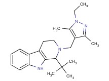 1-tert-butyl-2-[(1-ethyl-3,5-dimethyl-1H-pyrazol-4-yl)methyl]-2,3,4,9-tetrahydro-1H-beta-carboline