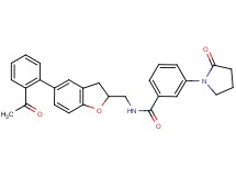 N-{[5-(2-acetylphenyl)-2,3-dihydro-1-benzofuran-2-yl]methyl}-3-(2-oxo-1-pyrrolidinyl)benzamide