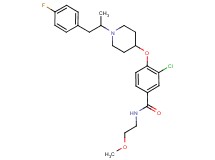 3-chloro-4-({1-[2-(4-fluorophenyl)-1-methylethyl]-4-piperidinyl}oxy)-N-(2-methoxyethyl)benzamide