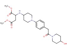 dimethyl N-(1-{4-[2-(4-hydroxy-1-piperidinyl)-2-oxoethyl]phenyl}-4-piperidinyl)aspartate