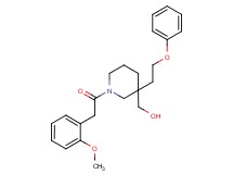 [1-[(2-methoxyphenyl)acetyl]-3-(2-phenoxyethyl)-3-piperidinyl]methanol